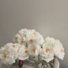 White Classic Garden Rose Vase