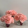 Peach Classic Garden Rose Vase