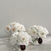 White Classic Garden Rose Vase
