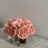 Peach Classic Garden Rose Vase
